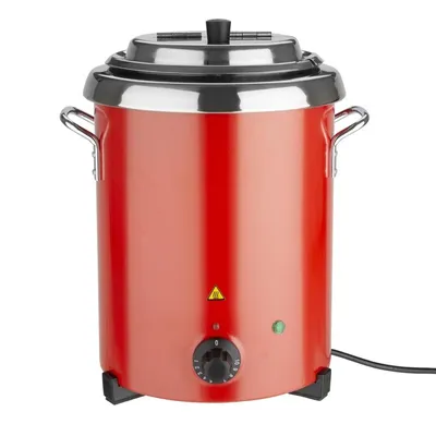Immagine prodotto di Bollitore per zuppa Buffalo, rosso, 5,7 litri, con manici