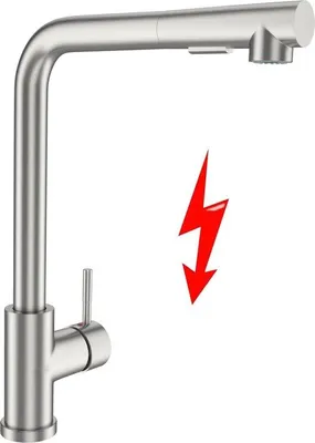 Obrázok produktu pre Sprcha s batériou, kuchynská batéria, batéria so sprchou, výsuvná batéria, kuchyňa, dva typy prúdu vody, typy prúdu vody, batéria otočná o 360 stupňov