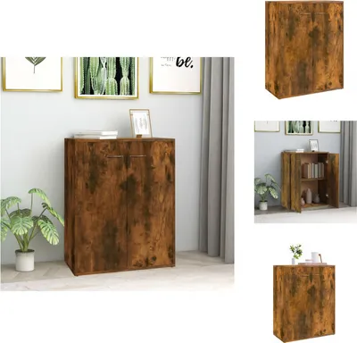 Produktbild von vidaXL Sideboard Räuchereiche 60x30x75 cm Holzwerkstoff -  Sideboards