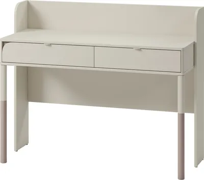 Produktbild von Schreibtisch 122x97x50 cm HARMONY HR-03 mit 2 Schubladen Kaschmir/Trüffel