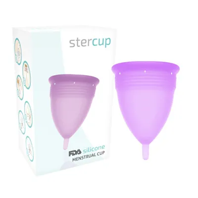 Produktbild von Stercup Menstruationstasse Grösse L Lila Farbe Fda Silikon