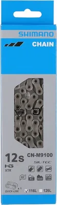 Produktbild von SHIMANO CN-M9100 XTR Schaltungskette, 116 Glieder, 12-fach, Quick Link, silber