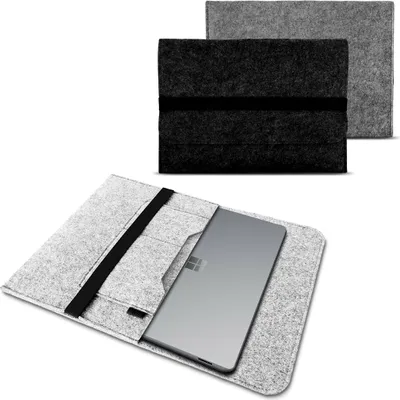 Produktbild von Sleeve Tasche für Microsoft Surface Pro 9 8 7 6 Schutzhülle Filz Hülle Tablet Farben:Hell Grau