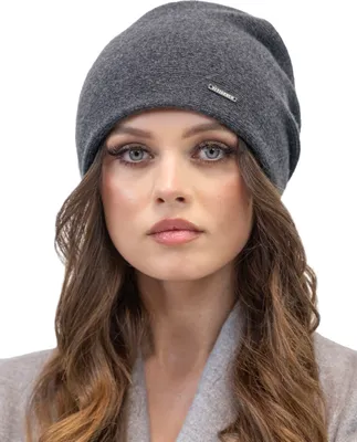 Image de Vivisence Bonnet femme Bonnet d'hiver Bonnet en laine chaude Bonnet classique automne-hiver Douillet et parfaitement ajusté Trois plis au dos Doublure intérieure Extra Confort Modèle, Foncé