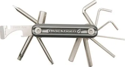 Zdjęcie produktu dla Blackburn Grid 13, Narzędzie rowerowe, Narzędzie wielofunkcyjne do rowerów, Szary, Metaliczny, T25, T30, 1.5,2,2.5,3,4,5,6,8 mm, 89 mm