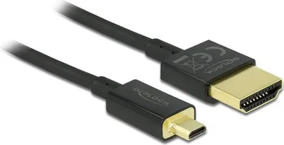 Image de DELOCK Câble HDMI Ethernet A ->micro D St/St 2.00m 3D 4K sli