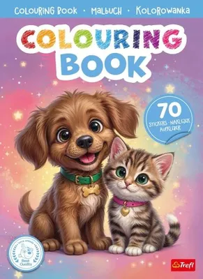 Productafbeelding van Pies i kot: Kleurboek met stickers, TREFL - Collectieve uitgave