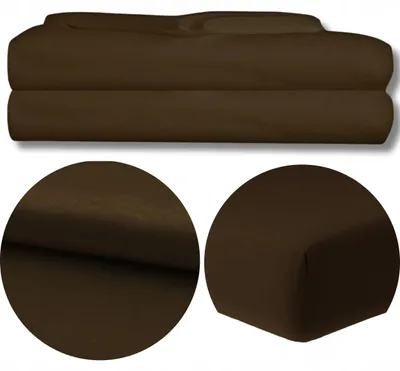 Produktbild von Bettlaken - Spannbettlaken - Mikrofibra - Braun - 120g/m2 - 160x200 cm - Hochwertiges