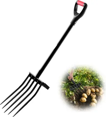 Obrázok produktu pre Vidly na hnoj 1050 mm - Vidly na hnoj - Vidly na seno - Vidly s 5 hrotmi - Vidly na hnoj na farme