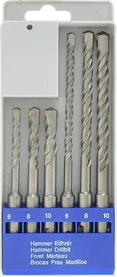 Image de Set de forets Strend Pro SD059, 6 pieces, 6-10 mm, SDS+