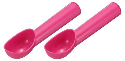 Productafbeelding van Portieschep en fruitschep - Set van 2 stuks - Watermeloenuitsteker - Rood