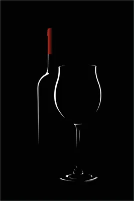 Produktbild von Wallario selbstklebendes Poster - Rotwein bei Nacht, Größe: 61 x 91,50 cm