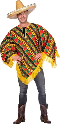 Produktbild von Sierra Poncho - Karnevalskostüm Herren Fasching Größe: 54