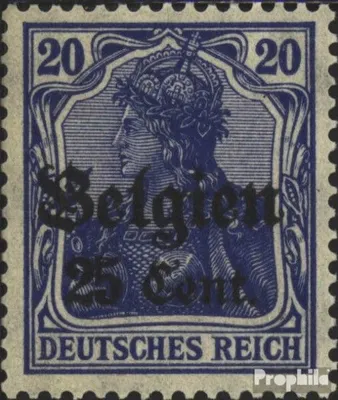Produktbild von Briefmarken Dt. Landespost in Belgien 1916 Mi 18a  postfrisch Germania