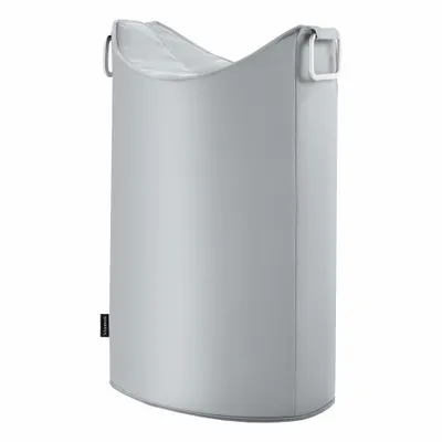 Obrázek produktu pro Blomus Frisco koš na prádlo, koš na prádlo, box na prádlo, truhla na prádlo, hliník, šedá, 66,5 cm, 65387