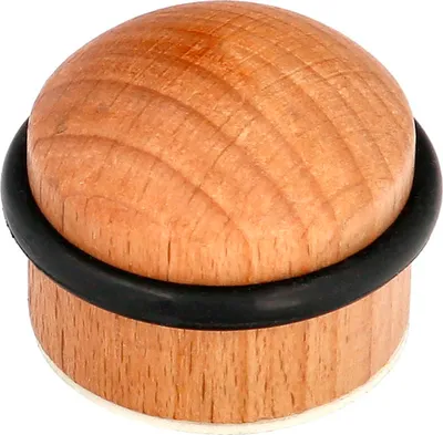 Image de Butoir de porte rond en bois à visser, chêne clair