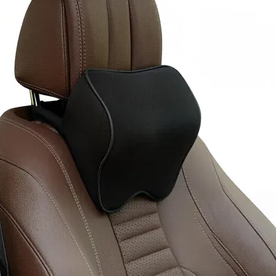 Produktbild von Autonackenkissen, Memory-Foam Kissen, verstellbarer Gurt, abnehmbarer Bezug, für Auto