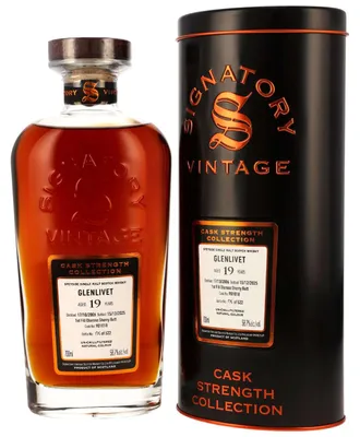 Produktbild von Glenlivet 19 Jahre - 2006/2025 - 1st Fill Oloroso - Signatory Vintage - Cask Strength Collection - Speyside Single Malt Scotch Whisky