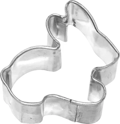 Produktbild von BIRKMANN Ausstechform Hase, liegend, 7 cm, Weißblech mit brilliantem Glanz, hangelötet, 110038