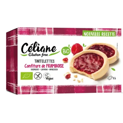 Produktbild von Celiane - Himbeertörtchen glutenfrei - 130 g - 8er Pack