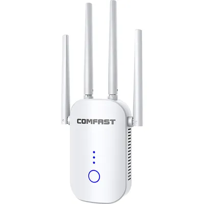 Image de WiFi Range Extender 1200Mbps Repeater 2,4 & 5GHz Dual Band Long Range Amplifier avec 4 antennes WiFi