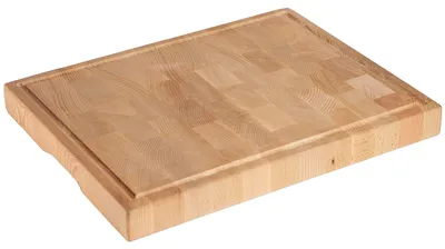 Produktbild von CONTACTO Holzschneidbrett, Höhe: 60 mm, Länge: 530 mm, Breite: 325 mm