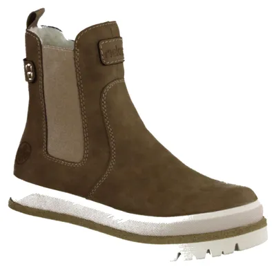 Produktbild von Rieker Y6260-24 Damenschuhe, Stiefelette, gefüttert, Synthetik, Braun - Damenschuhe Modische Stiefelette / Boots, Braun, absatzhöhe: 15 mm