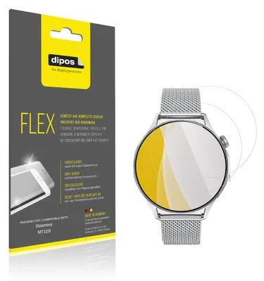 Produktbild von 2x Schutzfolie für Doomixs MT119 Folie, 100% Displayabdeckung, dipos Flex