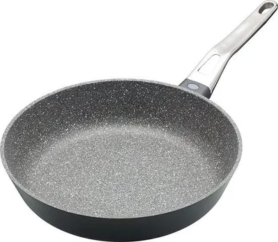 Produktbild von Famanu Induktionspfanne mit Antihaftbeschichtung - Gussaluminium - 20 cm - Grau