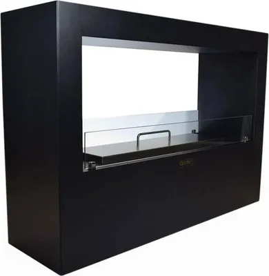 Image de Aicurzio - Cheminée à Bioéthanol, 30x100x70h cm Noir, Capacité 4,5 l