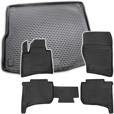 Produktbild von Gummi Kofferraumwanne + Fußmatten Set für VW Touareg 2, Bj. 2010-