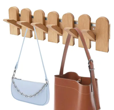 Produktbild von Omgoods – Moderner, platzsparender Wandgarderobenhaken mit 6 Haken