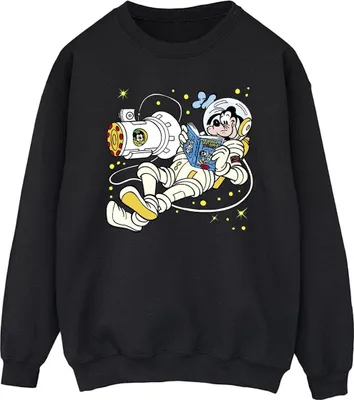 Produktbild von Disney - "Reading In Space" Sweatshirt für Herren BI39959 (S) (Schwarz)