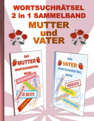 Produktbild von WORTSUCHRÄTSEL 2 in 1 SAMMELBAND MUTTER und VATER