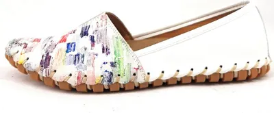 Produktbild von Gemini Damenschuhe Halbschuhe Slipper Mokassin Weiß Freizeit, Schuhgröße:39 EU