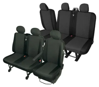 Produktbild von VW T6 Bus ab 2015 Sitzbezüge Sitzschoner 6- Sitzer erste und zweite Reihe