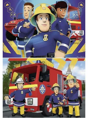Image de 2 puzzles sam le pompier : t'aide dans le besoin 24 pieces - ravensburger - 090426