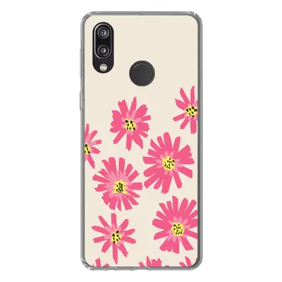 Produktbild von MuchoWow® Handyhülle Schutzhülle Hülle für Huawei P20 Lite (2020) Blumen - Muster - Minimalismus Silikon Softcase Handy Hülle - Kartenhalter