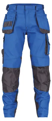 Obrázok produktu pre DASSY® Magnetické pracovné nohavice s vreckami na puzdrá a kolennými vreckami AZUR BLUE/ANTHracITE GREY Veľkosť 56 Dĺžka: PLUS