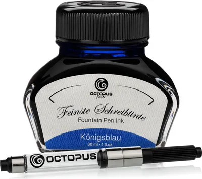 Produktbild von Schreibtinte Königsblau löschbar 30 ml mit Konverter