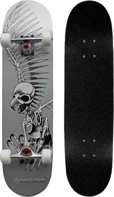 Produktbild von MASTER - Jugend-Skateboard - 9-lagiges Ahornbrett - Abmessungen 78 x 20 cm - Max 80 kg