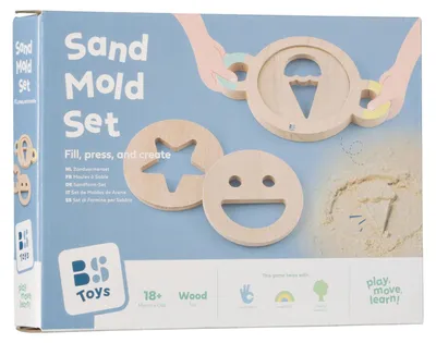 Image de BS Toys GA553, Set de jouets pour le sable, 1 an et demi, Bois, Multicolore