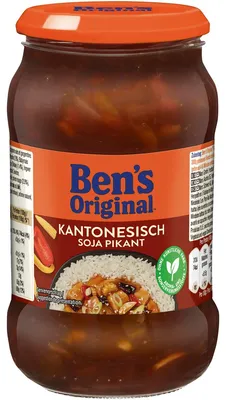 Produktbild von Bens Original Sauce Kantonesisch Soja Pikant lecker gewürzt 400g
