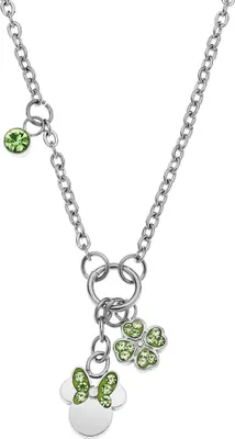 Image de Colliers   Avec pendentif Disney en argent, longueur réglable  Collection Minnie Mouse - enfant
