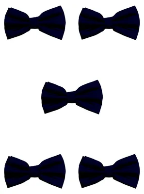 Produktbild von Fabio Farini - 5 Stück Herren Fliegen - Farbton Blau - Männer Querbinder Vorgebunden Blau