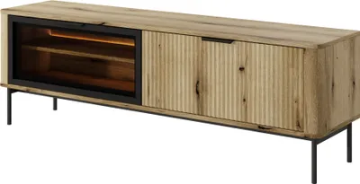 Produktbild von Furniture24 Kommode Mono Mksz154 Sideboard 154 X 83 X 39 Cm Beige/Goldenes Gestell