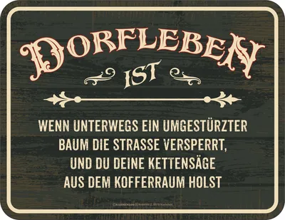 Produktbild von Dorfleben - Fun-Schilder - Kettensäge