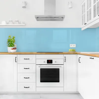 Produktbild von Küchenrückwand mit Motiv selbstklebend - 0.65 mm Wandpaneel wasserfest Design pastell Unifarben Spritzschutz fugenlos