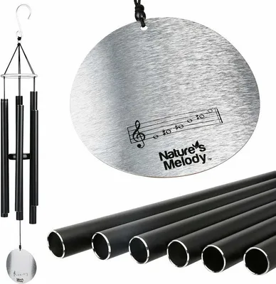 Produktbild von Nature's Melody Aureole Melodien Woodstock Chimes 28" (Noir) 71 cm