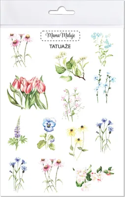 Obrázek produktu pro Tatuaże zmywalne Kwiaty dla dzieci
